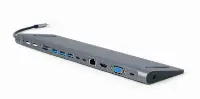 Picture of Gembird USB Type C  9in1 multi-port adapter (USB-C - USB - HDMI) A-CM-COMBO9-01