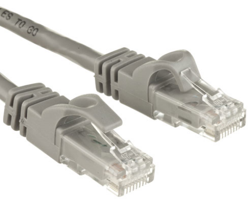 Picture of TapeCom UTP CAT6 24AWG Patch Lead BC  Grey 0.5m