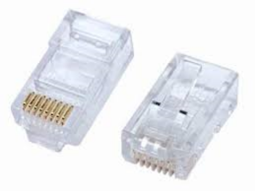 Picture of TapeCom UTP CAT 5E RJ45 PLUGS x100pack Gold Plated