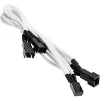 Picture of BitFenix 3-Pin 3x 3-Pin Adapter 60cm Sleeved White/Black