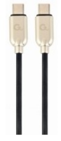 Picture of Gembird 60W Type-C Power Delivery Charging and Data Cable 1m Black CC-USB2PD60-CMCM-1M