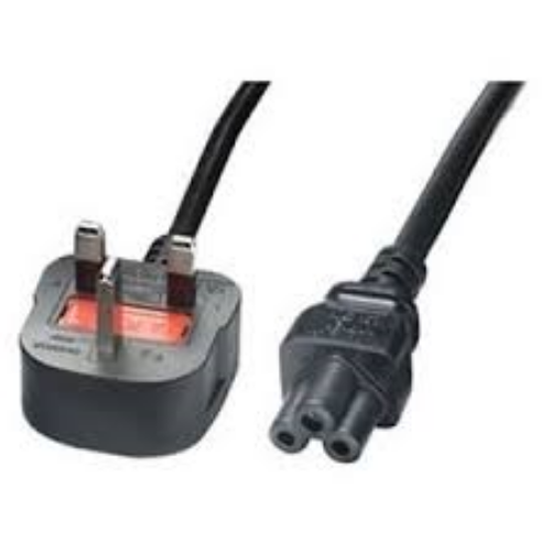 Picture of TapeCom UK 3-pin > C5 (clover) Power cord 1.8m JL-49A/JL-47