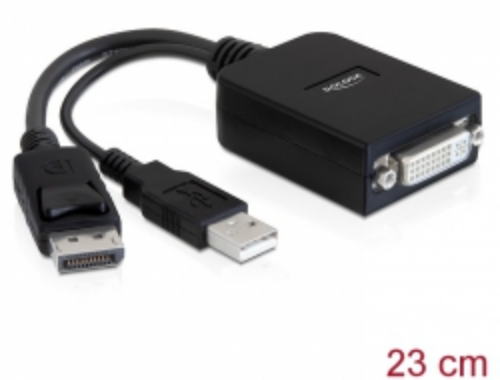 Picture of Delock 61855 Display Port + USB A >DVI24 5