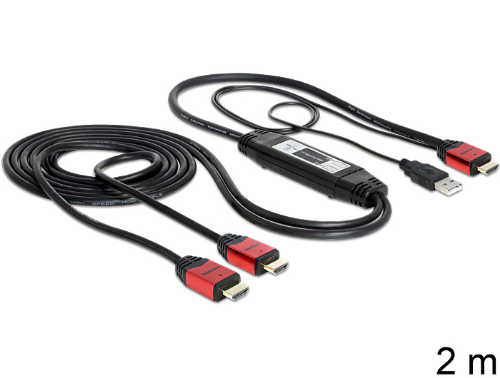 Picture of Delock 83279 Splitter HDMI 1 in > 2 Out  2m