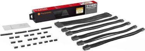 Picture of Thermaltake TTMOD Sleeved PSU Extension Cable Set Black
