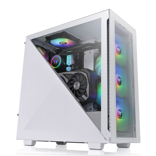 Picture of Thermaltake Divider 300 TG ARGB Mid Tower Chassis White CA-1S2-00M6WN-01