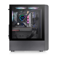 Picture of Thermaltake S200 TG ARGB SPCC Tempered Glass & 3x120mm Fans ARGB Midi Tower Black Case CA-1X2-00M1WN-00