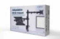 Picture of Gembird adjustable desk mount with Monitor arm up to 27'' & Notebook tray up to 17'' MA-DA-03