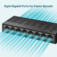 Picture of TP-Link LS1008G 8-Port Gigabit Desktop Switch