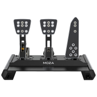 Picture of MOZA CRP Premium Load Cell Racing Pedal Set w 3-Stage Clutch