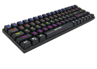 Picture of Cortek ALPHAR RGB Backlit Mechanical Gaming Mini Keyboard Wireless (Charging) Black with Red Switches (silent)