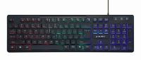 Picture of Gembird "Rainbow" backlight multimedia keyboard, black, US layout KB-UML-02