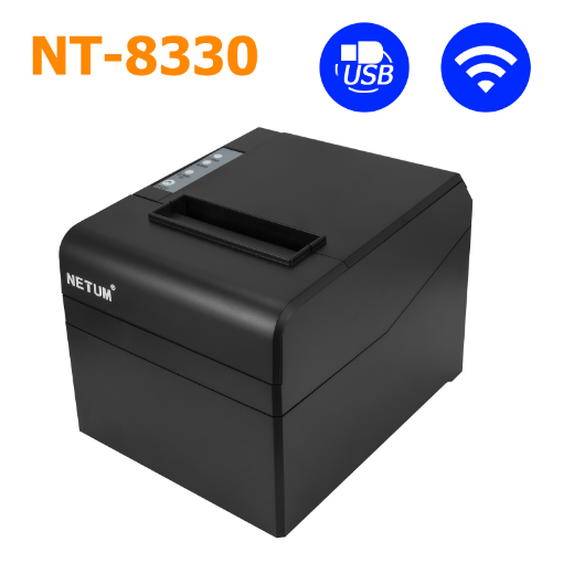 NETUM 80mm Thermal Receipt Printer Automatic Cutter Restaurant Kitchen