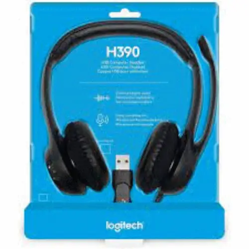 Picture of Logitech H390 USB Black Headset