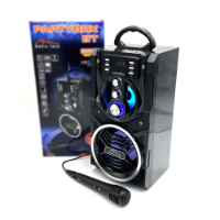 Picture of Mediatech PARTYBOX MT3150 Bluetooth Stereo with built-in woofer, karaoke, FM radio, MP3, 800W Black