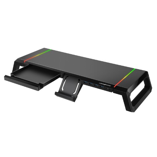 Picture of Abkoncore MES100 RGB USB 3.0 Monitor Stand Black