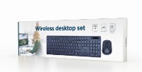 Picture of Gembird Wireless Desktop Set Black US-Layout KBS-WCH-03