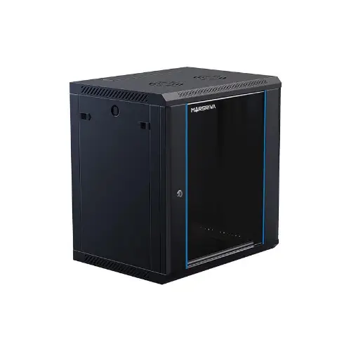 Picture of Marsriva WS6412 Wall-Mount Cabinet 600*450*12U 1xShelf 1xFan