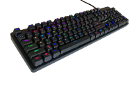 Picture of Gammec VEGA1R RGB Backlit Mechanical Wired Gaming Keyboard Black with Red Switches