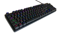 Picture of Gammec VEGA2R RGB Backlit Mechanical Wired Gaming Keyboard Black with Red Switches