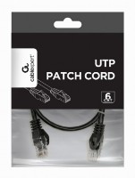 Picture of Gembird CAT6 UTP Patch cord 1m Black PP6U-1M/BK