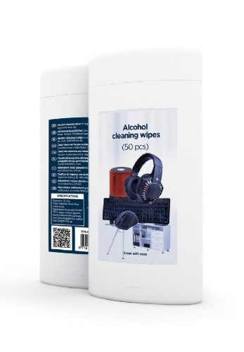 Picture of Gembird Alcohol Cleaning Wipes  (micro-fiber) x50 CK-AWW50-01