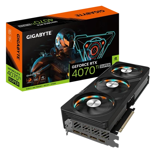 Picture of Gigabyte GeForce RTX4070Ti Super 16GB Gaming OC Graphics Card GV-N407TSGAMING OC-16GD G10