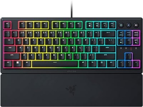 Picture of Razer Ornata V3 X RGB Gaming Ergonomic Keyboard with Wrist Rest Black RZ03-04470300-R3W1