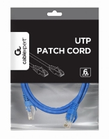 Picture of Gembird UTP Cat6 Patch cord, 0.5 m, blue PP6U-0.5M/B