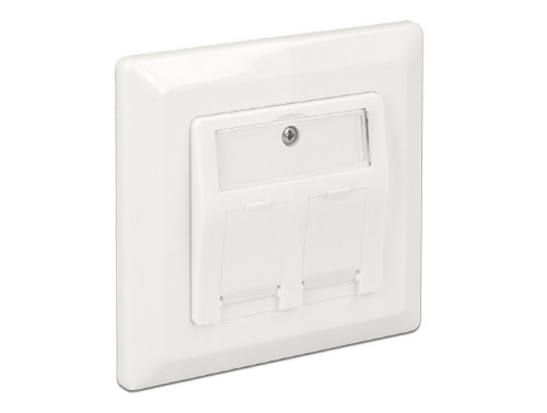 Picture of Delock 86202 Keystone Wall Outlet 2 port