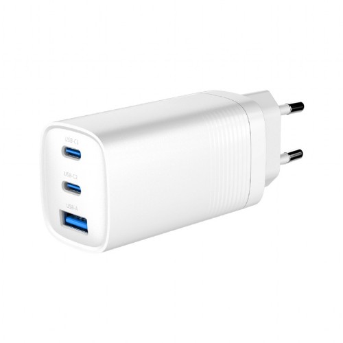 Picture of Gembird 2-port 20 W USB fast charger, white TA-UC-PDQC65-01-W