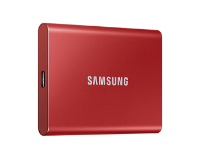 Picture of Samsung 1TB T7 Portable USB 3.2 Gen2 Red SSD U-PC1T0R/WW