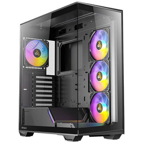 Picture of Antec C3 Black ARGB Mid-Tower Gaming Case w/ 4x120mm ARGB PWM Fans and Tempered Glass