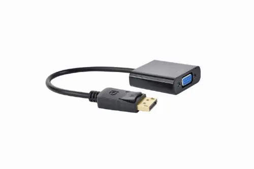 Picture of Gembird Display Port to VGA adapter cable black A-DPM-VGAF-02