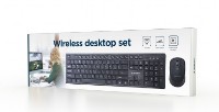 Picture of Gembird Wireless Desktop Set Black US-Layout KBS-WCH-04