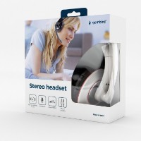 Picture of Gembird Stereo headset, glossy white MHS-001-GW