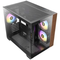 Picture of Antec CX600M Wood ARGB 3x120mm Fans 270°Full View Case Black 0-761345-10138-7