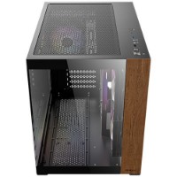 Picture of Antec CX600M Wood ARGB 3x120mm Fans 270°Full View Case Black 0-761345-10138-7