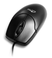 Picture of Mediatech MT1075K-PS2 3-button Optical Mouse Black