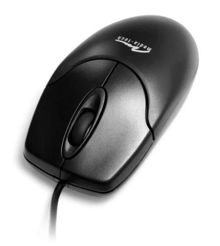 Picture of Mediatech MT1075K-PS2 3-button Optical Mouse Black