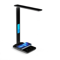 Picture of Mediatech MT222K Energy-Saving LED Desk Lamp 15W with touch control and wireless charger Black