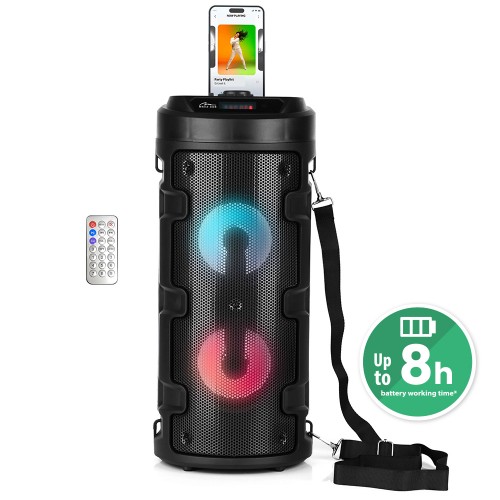 Picture of Mediatech MT3165 Partybox Keg 1000W Bluetooth Speaker with radio, MP3, Karaoke