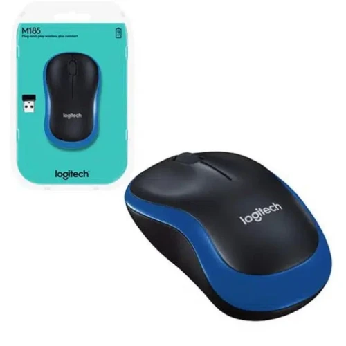 Picture of Logitech M185 Wireless 3-button Mouse Black/Blue