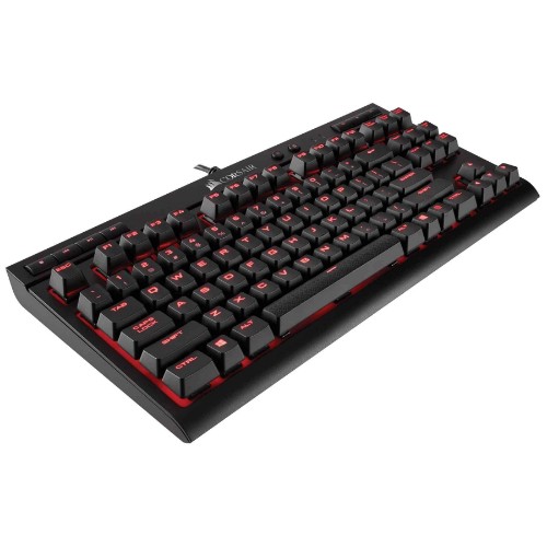 Picture of Corsair K63 RGB Compact Keyboard Red-Lit Keys Black CH-9115020-UK