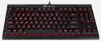 Picture of Corsair K63 RGB Compact Keyboard Red-Lit Keys Black CH-9115020-UK