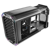 Picture of Antec Dark Cube Mini Tower Gaming Case with Tempered Glass and Mesh Front Black