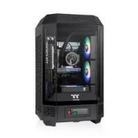 Picture of Thermaltake The Tower 250/Black Fan*2/ColorBox/With Screen Metal Panel