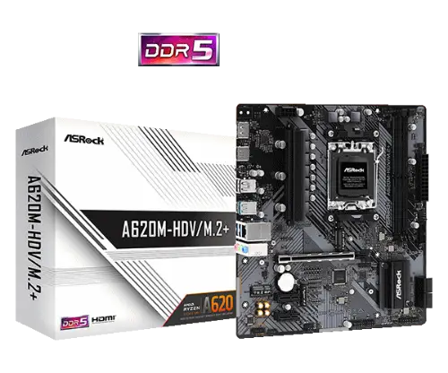Picture of ASROCK  A620M-HDV/M.2+ AMD AM5 A620/2DDR5