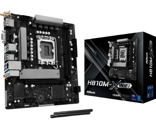 Picture of ASROCK   H810M-X WIFI  INTEL H810/2DDR5/WIFI