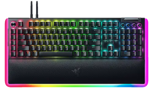Picture of Razer BlackWidow V4 Pro Gaming Keyboard Black - Green Switch RZ03-04680100-R3M1
